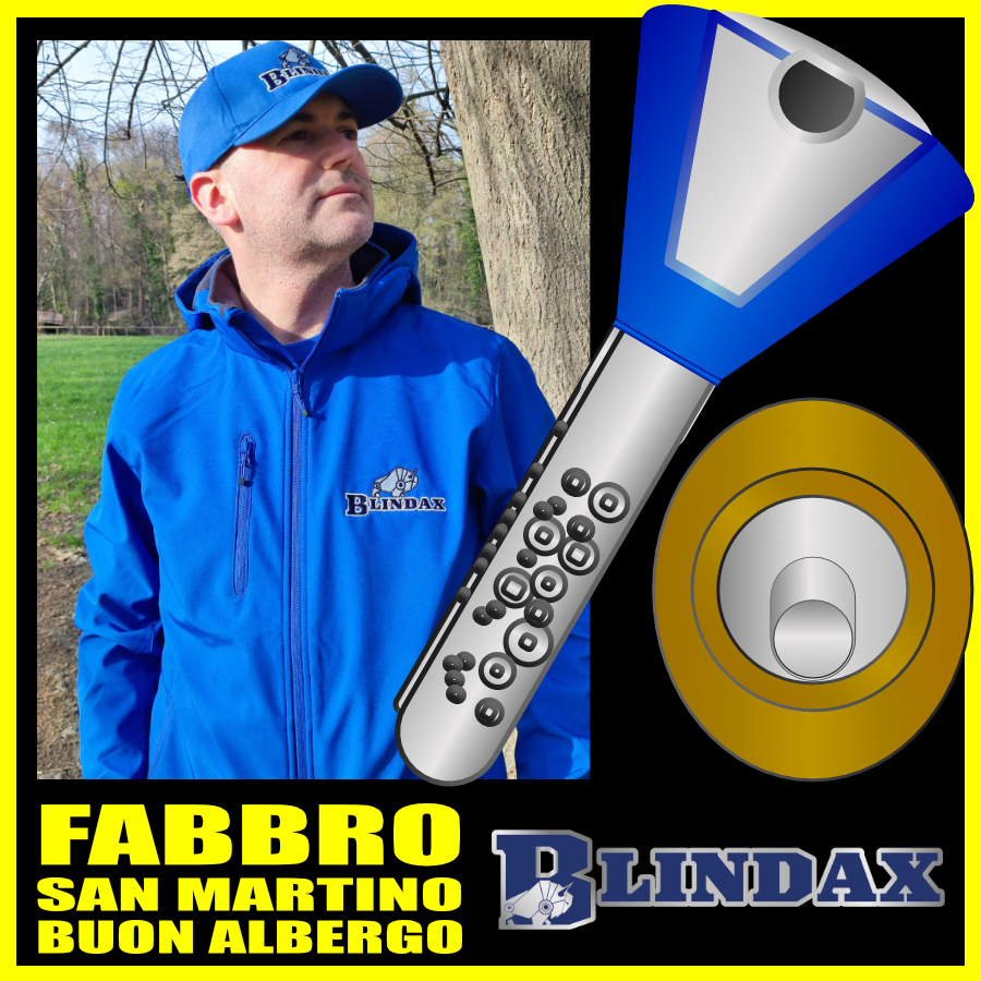 Fabbro San Martino Buon Albergo, Michele Bortolotti al lavoro con chiave e serrature di sicurezza.