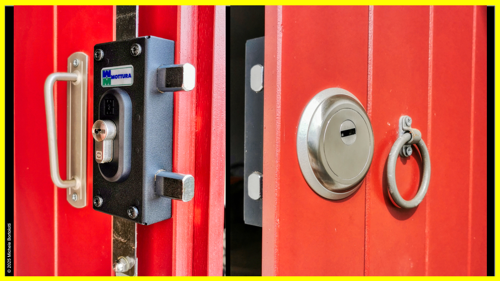 Serrature da applicare per porte in legno Mottura con cilindro europeo per scuri