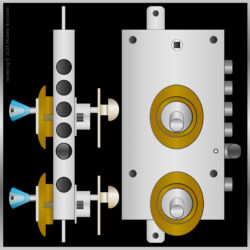 Doppia serratura per porta blindata, ideale per ottenere una doppia serratura su porta blindata con chiave di servizio.